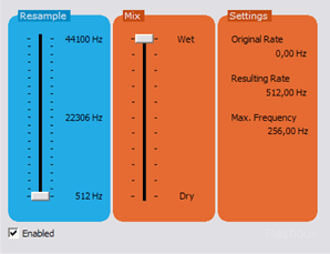 Screenshot - DX-PlugIn LoFi Resampler