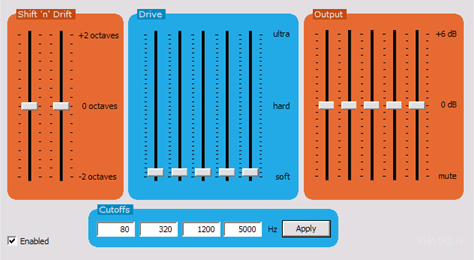 Screenshot - DX-PlugIn Multiband-Distorsion II