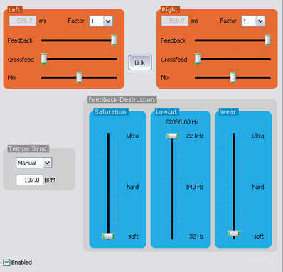 Screenshot - DX-PlugIn Tape Delay